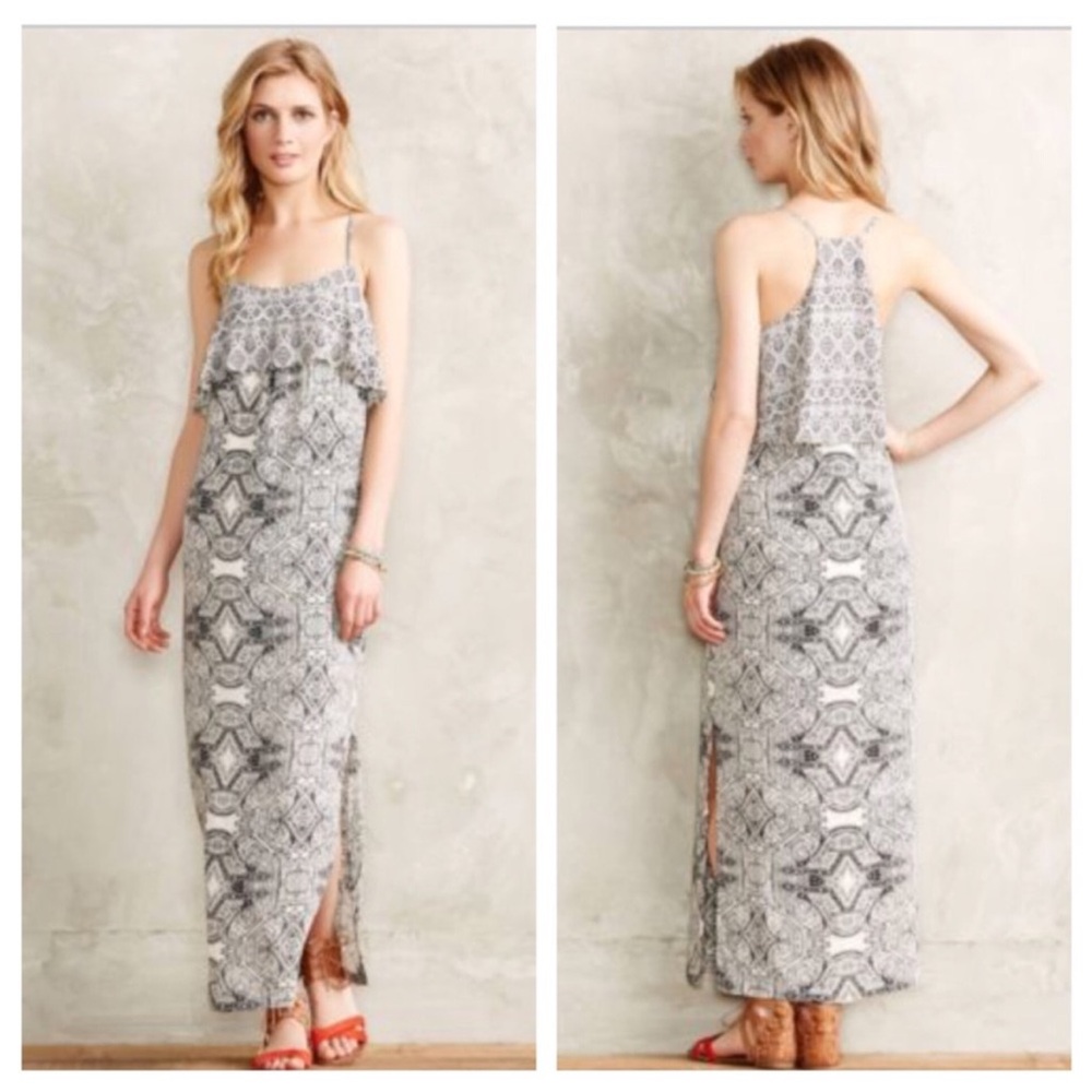 Anthropologie Tabitha Tiered Maxi Dress by Vanessa Virginia